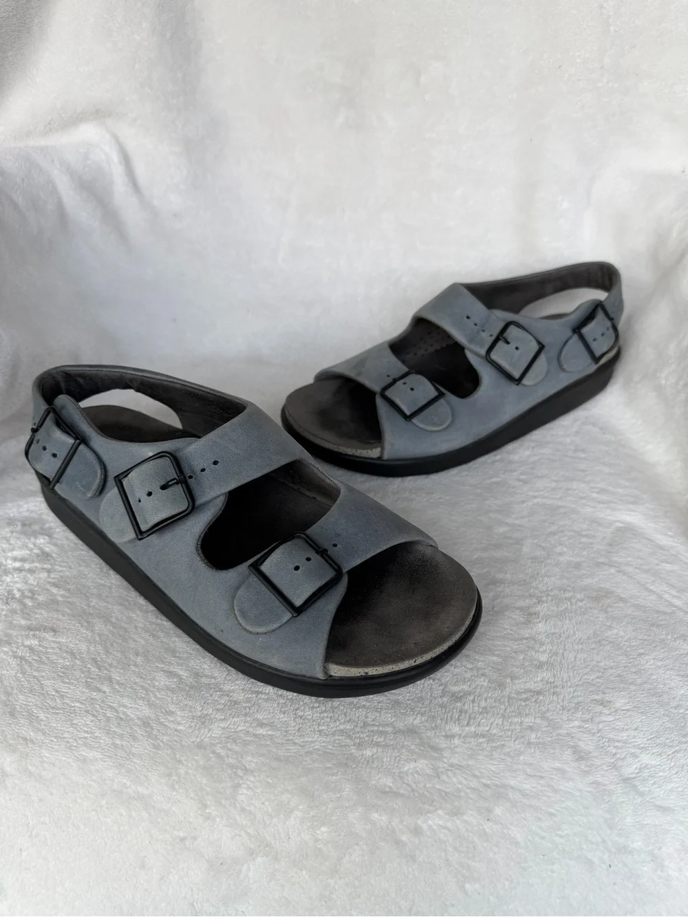 SAS Tripad Comfort Double Strap Back Strap Women’s 8M Sandal Blue Grey(denim)